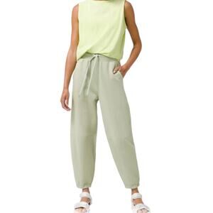 Lululemon Relaxed Fit Super-High Rise French Terry Full Length Jogger green